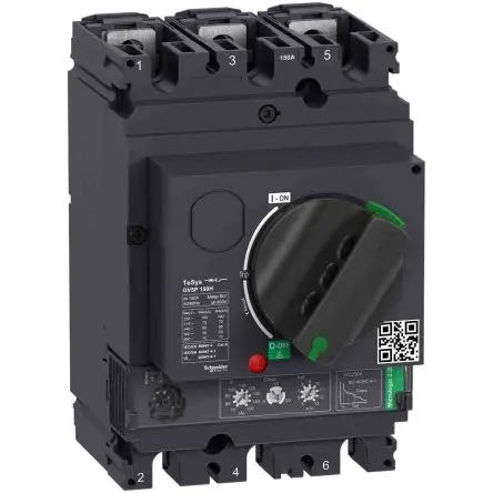 Produktfoto 1 von Schneider Electric GV5P Miniaturüberlastschalter, Pol 3-polig 150A, Abschaltvermögen 70 kA TeSys