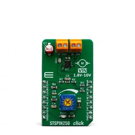Produktfoto 1 von MikroElektronika STSPIN250 Entwicklungskit, STSPIN250 Klick