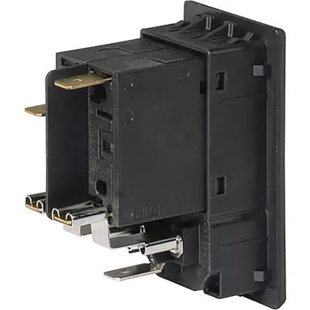 Schurter DG11 IEC-Steckverbinder C14, C18 250V, Vertikal Stecker, Panel 15A, 2-polig