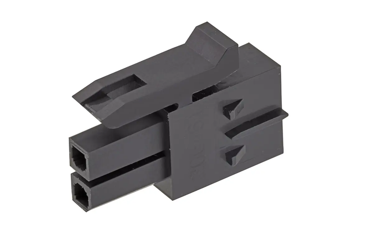 Produktfoto 1 von Molex 206461 Buchse Leiterplattensteckverbinder Gehäuse 3 mm, 2-polig / 2-reihig Gerade, Kabel für 206460