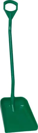 Vikan Ergonomische Schaufel Für Lebensmittelverarbeitung geeignet, 380 x 340 mm, Grifflänge: 1310mm Grün
