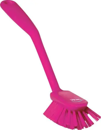 Produktfoto 1 von Vikan 60 mm Scheuerbürste Rosa mit Polyethylenterephthalat-Borsten Spülbürste, Hart Rosa, Borsten L. 23 mm