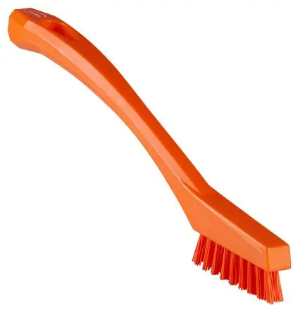 Produktfoto 1 von Vikan 20 mm Scheuerbürste Orange mit Polyethylenterephthalat-Borsten Detailbürste, Hart Orange, Borsten L. 15 mm