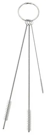 Produktfoto 1 von Vikan Weiß Polyethylenterephthalat Flaschenbürste L. 150mm 6 mm für Schweißfackeln, Düse