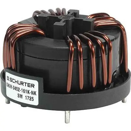 Schurter DKIH-4 12 A Gleichtaktdrossel, 4 mH 4.33 mΩ 760V / 4.8MHz, 100 °C, -40 °C Flanschmontage