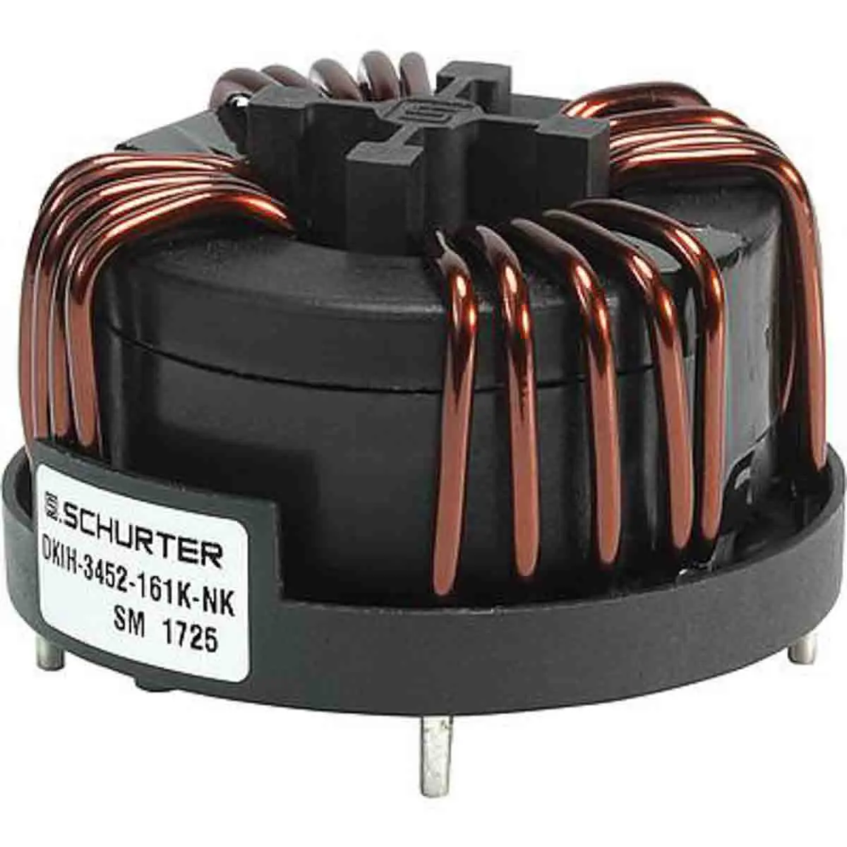 Schurter DKIH-4 12 A Gleichtaktdrossel, 4 mH 4.33 mΩ 760 V / 4.8 MHz, 100 °C, -40 °C Flanschmontage
