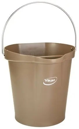 Produktfoto 1 von Vikan Kunststoff Eimer mit Henkel Braun 12L