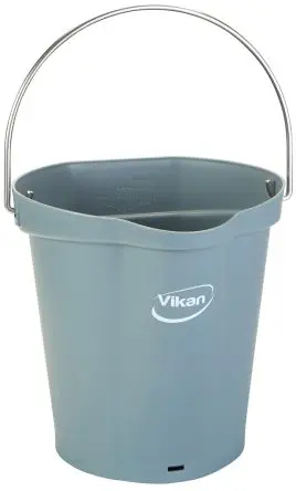 Produktfoto 1 von Vikan Kunststoff Eimer mit Henkel Grau 6L