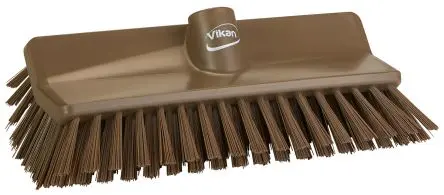 Produktfoto 1 von Vikan 150 mm Scheuerbürste Braun mit Polyethylenterephthalat-Borsten Winkelbürste, Hart Braun, Borsten L. 41 mm