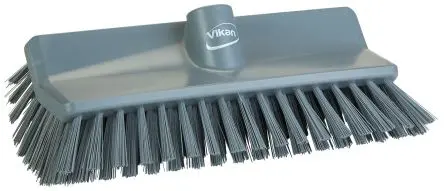 Produktfoto 1 von Vikan 150 mm Scheuerbürste Grau mit Polyethylenterephthalat-Borsten Winkelbürste, Hart Grau, Borsten L. 41 mm