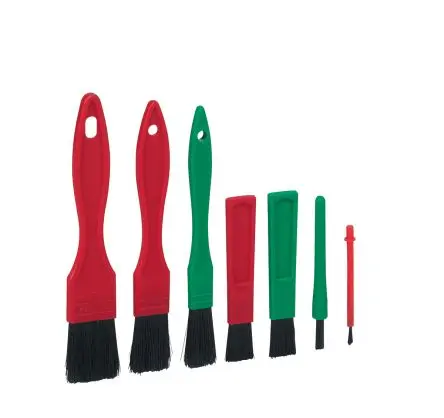 Produktfoto 1 von Vikan Scheuerbürste mit Polyethylen-Borsten Detail-Set, Weich Rot, Grün für Auto-Außenausstattung, Autoinnenraum