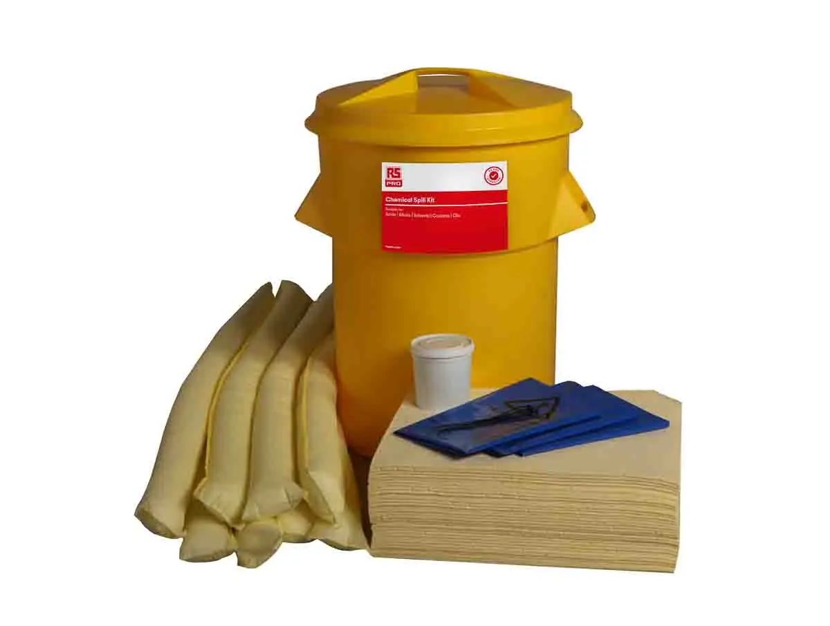 Produktfoto 1 von RS PRO Bindemittel-Kit, Aufnahme bis 84 L, Einsatz in Chemie