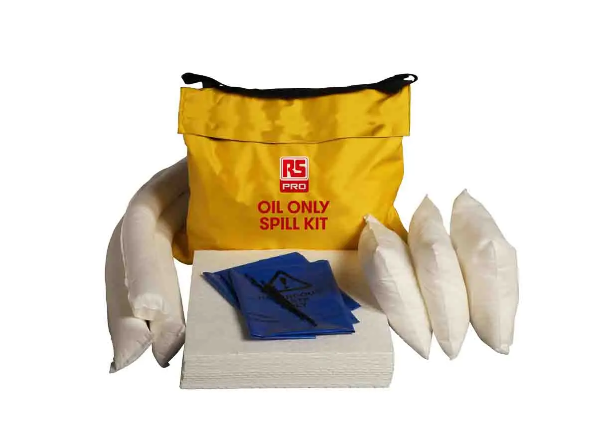 Produktfoto 1 von RS PRO Bindemittel-Kit, Aufnahme bis 45 L, Einsatz in Öl