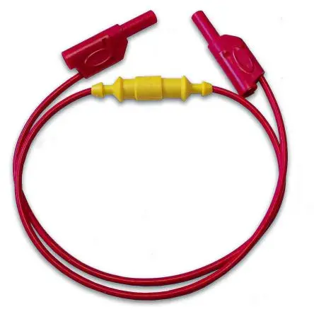 Produktfoto 1 von Mueller Electric Messleitung 20A Stecker / Stecker, Rot 0.9 m, 1kV