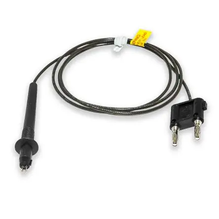 Produktfoto 1 von Mueller Electric Federbelastet 4 mm Prüfspitze Schwarz, Berylliumkupferlegierung Spitze, 30V