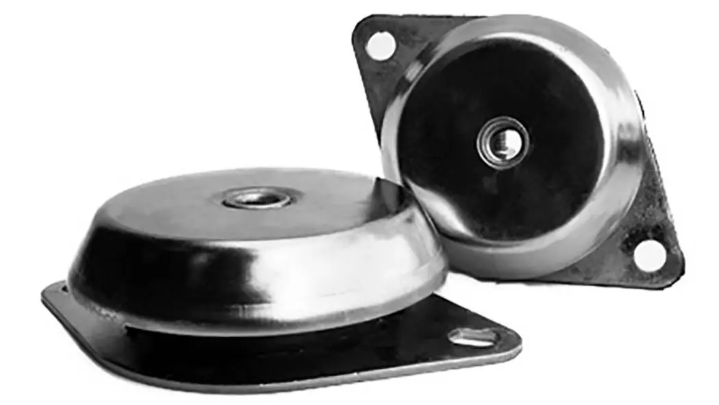Produktfoto 1 von RS PRO Gummi Vibrationsdämpfer, Außengewinde-Puffer M10, Ø 92mm x 45mm, 45 Shore A