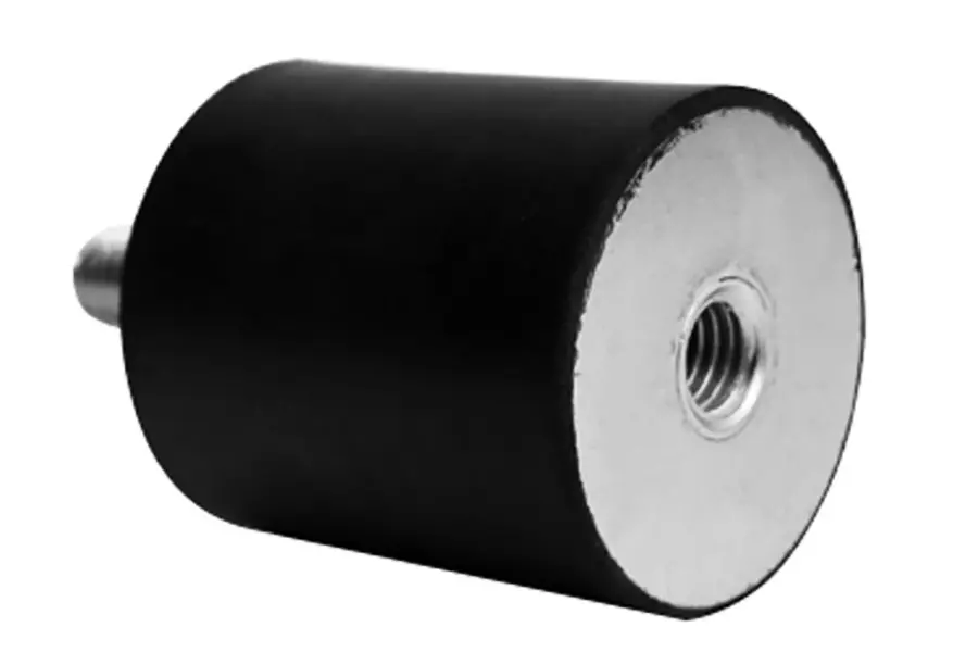 Produktfoto 1 von RS PRO Gummi Vibrationsdämpfer, Außen-/Innengewinde Puffer M6, Ø 20mm x 15mm, 60 Shore A