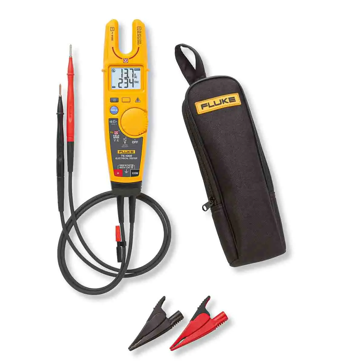 Produktfoto 1 von Fluke T6-1000, AC285, C150 LCD Spannungsprüfer, CAT III 1000V