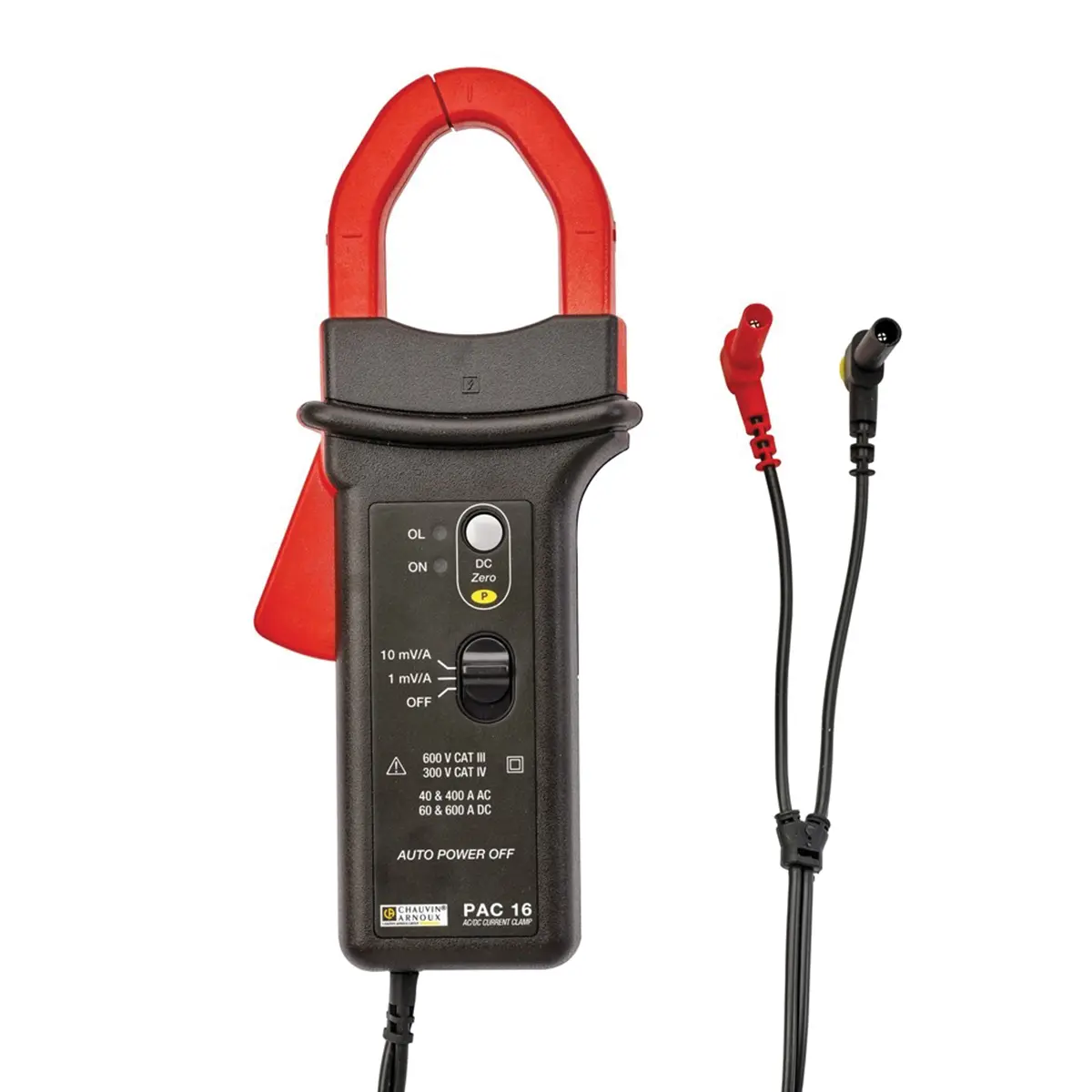 Produktfoto 1 von Chauvin Arnoux Wechselstrom/Gleichstrom Stromzange 600 A Ø 30 mm / 400 A ac Strom