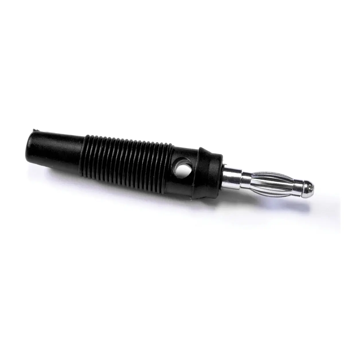 Produktfoto 1 von Mueller Electric 4 mm Stecker Schwarz Bananenstecker, Kontakt Nickel, 60 V dc 24A, Schraubanschluss