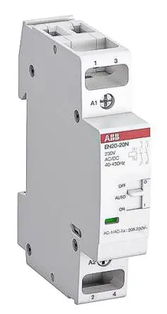 Produktfoto 1 von ABB ESBN Schütz 230V ac-Spule, 2-polig, 230V ac / 20 A 230V ac 4.6 kW 2 Schließer Lastkontrolle