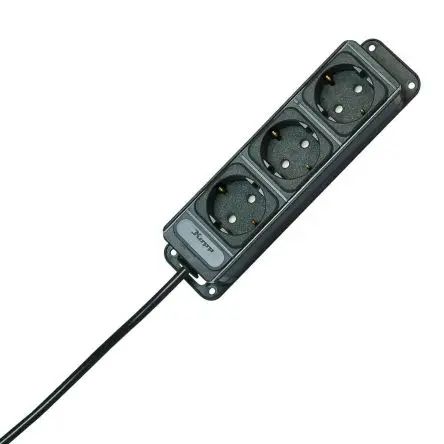 Produktfoto 1 von Kopp 1270 Steckdosenleiste, 1 m, 3-fach Überspannungsschutz 250V