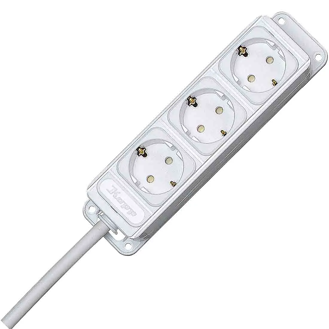 Produktfoto 1 von Kopp 1274 Verlängerungskabel, 3 m, 3-fach 250 V
