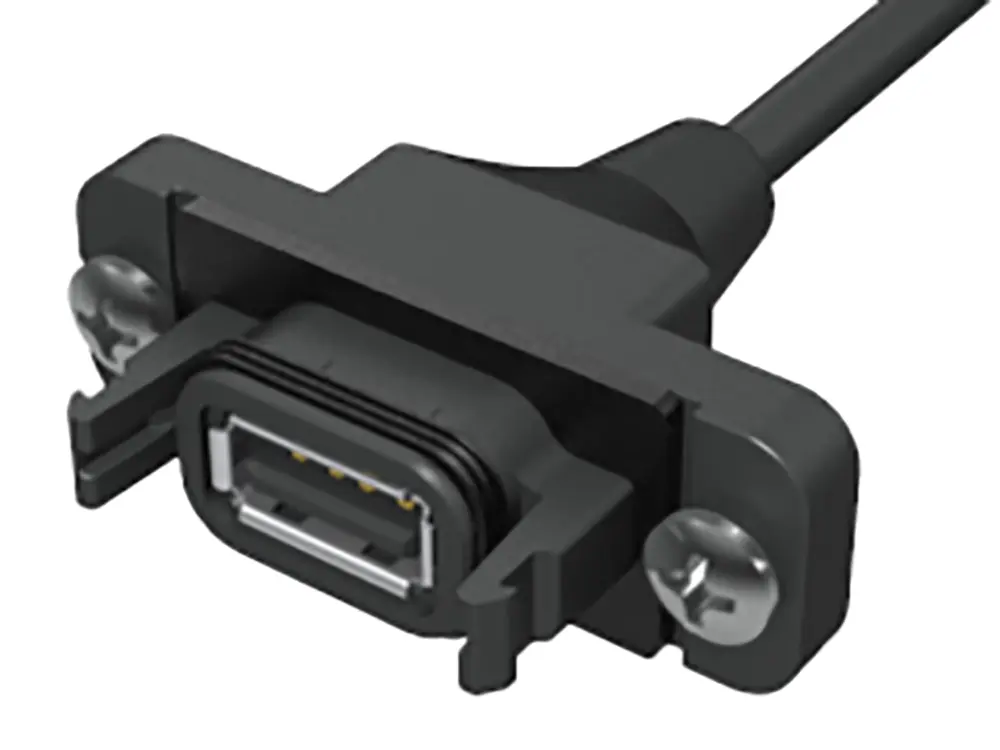 Produktfoto 1 von Samtec, Gerade RPCU USB-Steckverbinder USB Typ A 1, Panel IP68