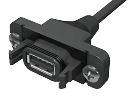 Produktfoto 1 von Samtec, Gerade RPCU USB-Steckverbinder USB Typ A 1, Panel IP68