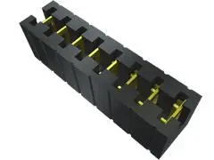 Produktfoto 1 von Samtec MNT Schwarz Nebenwiderstand Buchse 3-polig, Raster 2.54 mm 1-reihig, Länge 7.62 mm, Nebenwiderstand