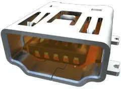 Produktfoto 1 von Samtec, Gerade MUSBR USB-Steckverbinder Buchse Micro-USB Typ B 1, Oberfläche USB 2.0 IP68