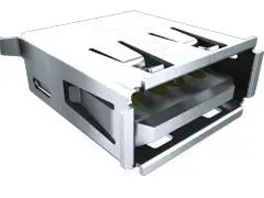 Samtec, Gerade USB Type A USB-Steckverbinder Buchse USB Typ A 1, Durchsteckmontage USB 2.0 IP68