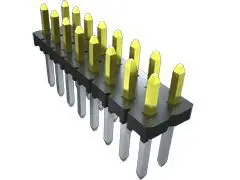 Samtec TLW Stiftleiste Gerade, 40-polig / 1-reihig, Raster 2.54 mm Raster Durchsteckmontage, Platine-Platine, Unisoliert