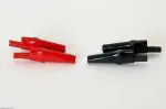 Produktfoto 1 von Mueller Electric Vernickelte Krokodilklemme, Rot, Schwarz Polyvinylchlorid Isoliert