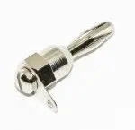 Produktfoto 1 von Mueller Electric 4 mm Stecker Silber Bananenstecker, Kontakt Nickel, 600V 12A, Schraubanschluss