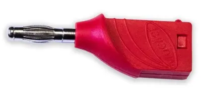 Produktfoto 1 von Mueller Electric 4 mm Stecker Rot Bananenstecker, Kontakt Nickel, 1000 V Lot
