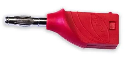 Produktfoto 1 von Mueller Electric 4 mm Stecker Rot Bananenstecker, Kontakt Nickel, 1000V 15A Lot