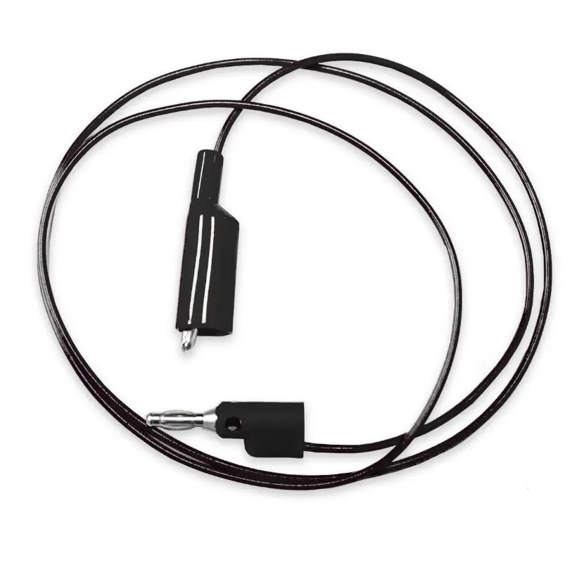 Produktfoto 1 von Mueller Electric Abgreifklemme, Kabel 10A, Schwarz 1.2 m, 300 V