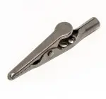 Produktfoto 1 von Mueller Electric Vernickelte 8 mm Krokodilklemme, Schwarz Polyvinylchlorid Isoliert
