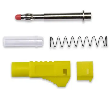 Mueller Electric 4 mm Stecker Gelb Bananenstecker, 1000 V Lot