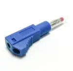 Produktfoto 1 von Mueller Electric 4 mm Stecker Blau Bananenstecker, 1000V 20A Lot