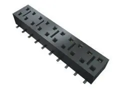 Samtec HLE Leiterplattenbuchse Gerade Durchsteckmontage 10-polig / 2-reihig, Raster 2.54 mm Lot