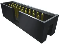 Samtec TST Leiterplattenleiste gewinkelt, 14-polig / 2-reihig, Raster 2.54 mm Raster Durchsteckmontage, Platine-Platine,
