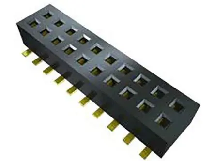 Samtec CLP Leiterplattenbuchse Gerade Oberfläche 4-polig / 2-reihig, Raster 1.27 mm Lot