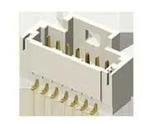 Produktfoto 1 von Samtec T1M Leiterplattenleiste Gerade, 7-polig / 1-reihig, Raster 1 mm Raster Oberfläche, Kabel-Platine, Ummantelt