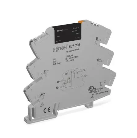 Produktfoto 1 von WAGO 857 DIN-Hutschiene Halbleiterausgang 48 V dc 253V ac/dc / 0.1 A