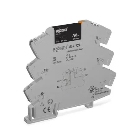 Produktfoto 1 von WAGO 857 DIN-Hutschiene Halbleiterausgang 24 V dc 31.2V dc / 3 A