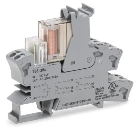 Produktfoto 1 von WAGO 788 Sicherheitsrelais 24V dc DIN-Hutschiene
