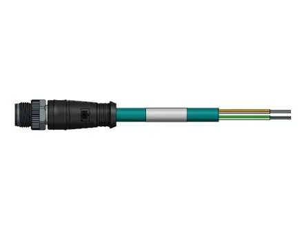 Produktfoto 1 von Molex 120108, 4-polig Sensor-Betätigungselementkabel, M12 Stecker / Freies Ende, Länge 5 m