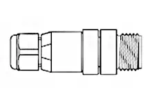 Produktfoto 1 von Molex 130047 Serie M12 Verbinder Kupferlegierung, Stecker, Gerade, 22 to 26 AWG, 4-polig, Kfz-Steckverbinderzubehör, 8